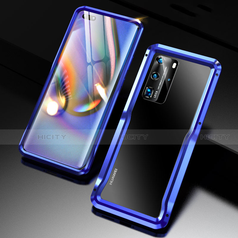 Funda Bumper Lujo Marco de Aluminio Carcasa T02 para Huawei P40 Pro