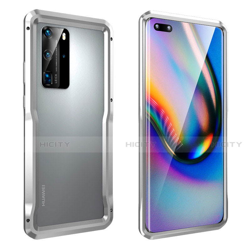 Funda Bumper Lujo Marco de Aluminio Carcasa T03 para Huawei P40 Pro