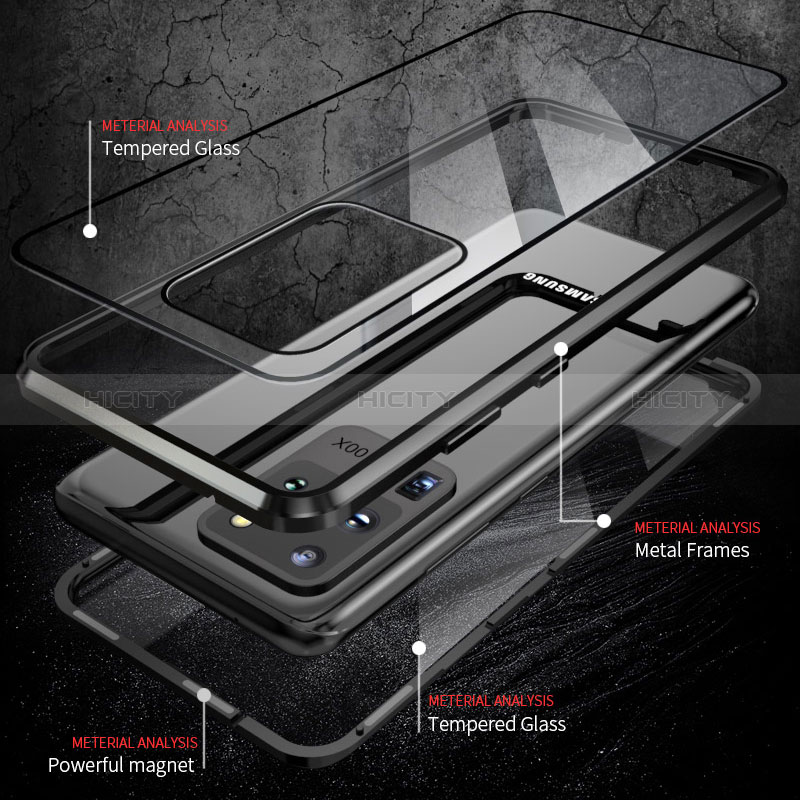 Funda Bumper Lujo Marco de Aluminio Espejo 360 Grados Carcasa LK2 para Samsung Galaxy S20 Ultra 5G