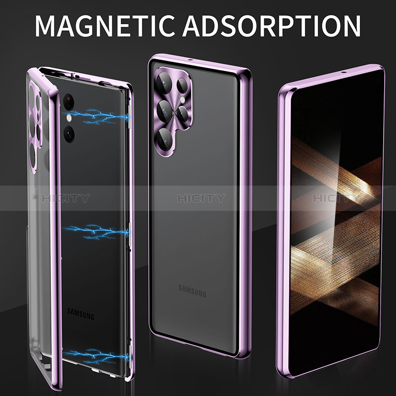 Funda Bumper Lujo Marco de Aluminio Espejo 360 Grados Carcasa LK2 para Samsung Galaxy S24 Ultra 5G