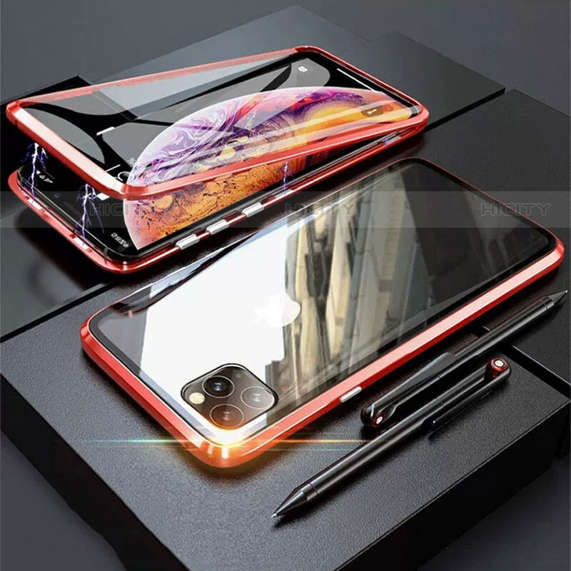 Funda Bumper Lujo Marco de Aluminio Espejo 360 Grados Carcasa M01 para Apple iPhone 11 Pro