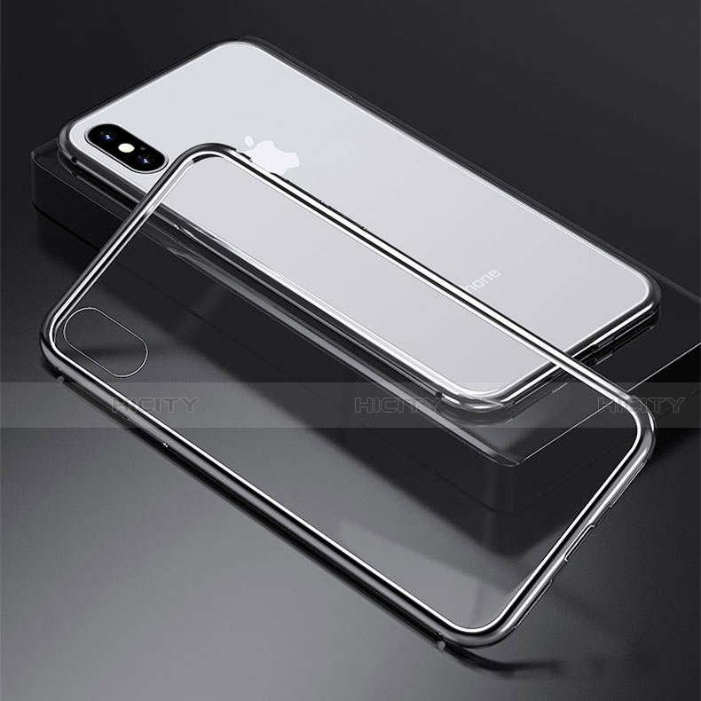 Funda Bumper Lujo Marco de Aluminio Espejo 360 Grados Carcasa M01 para Apple iPhone Xs Max