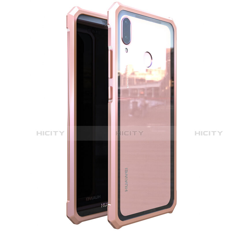 Funda Bumper Lujo Marco de Aluminio Espejo 360 Grados Carcasa M01 para Huawei Nova 3e