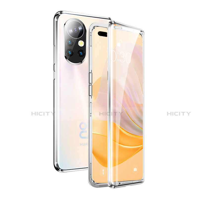 Funda Bumper Lujo Marco de Aluminio Espejo 360 Grados Carcasa M01 para Huawei Nova 8 Pro 5G