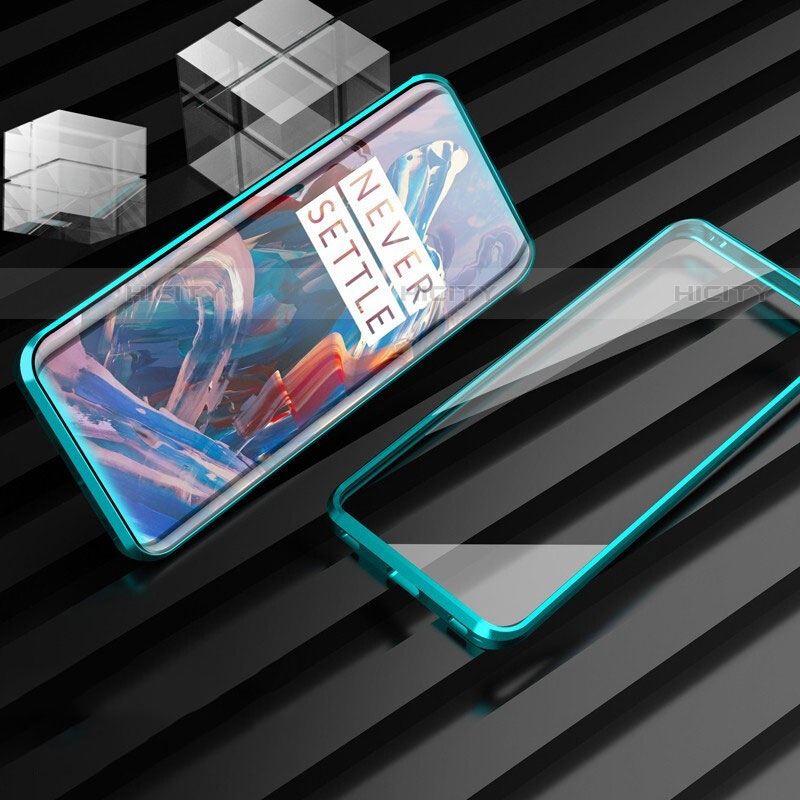 Funda Bumper Lujo Marco de Aluminio Espejo 360 Grados Carcasa M01 para OnePlus 7T Pro