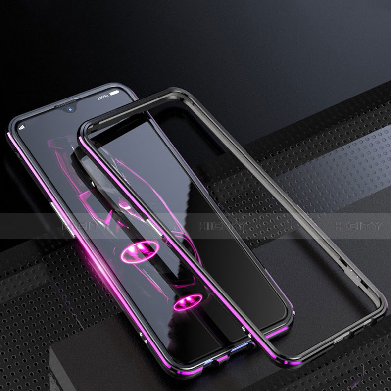 Funda Bumper Lujo Marco de Aluminio Espejo 360 Grados Carcasa M01 para Oppo A9