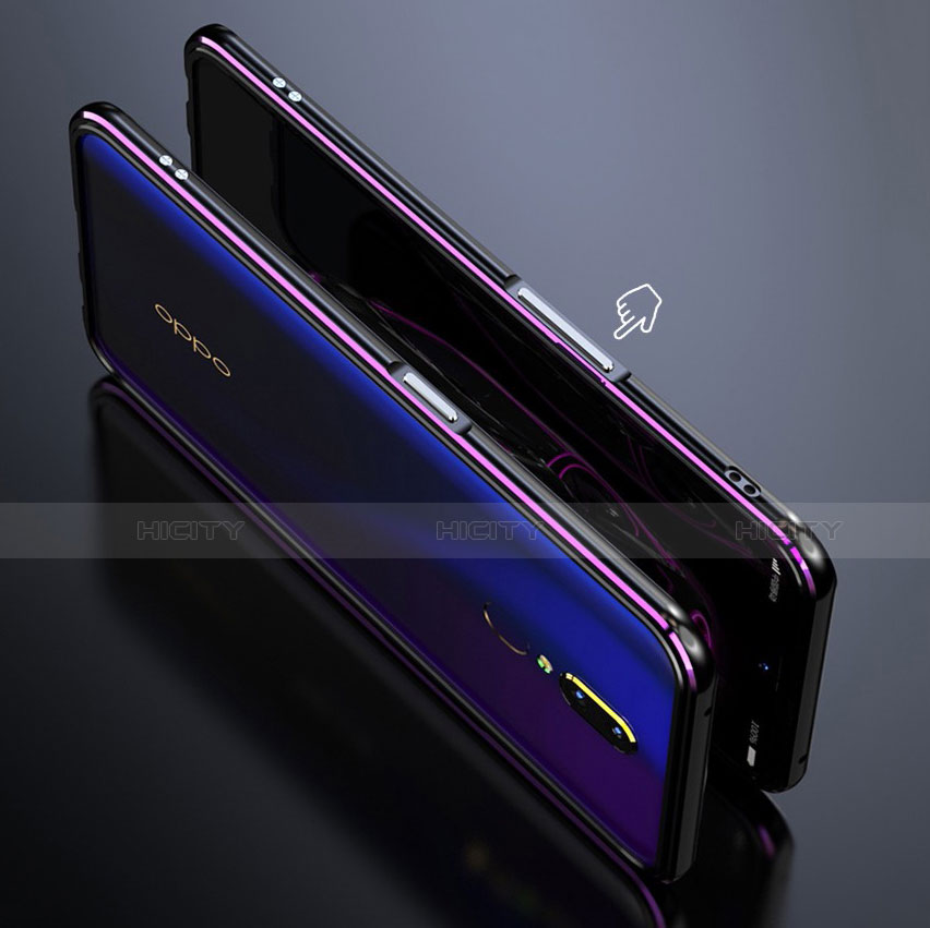 Funda Bumper Lujo Marco de Aluminio Espejo 360 Grados Carcasa M01 para Oppo A9X