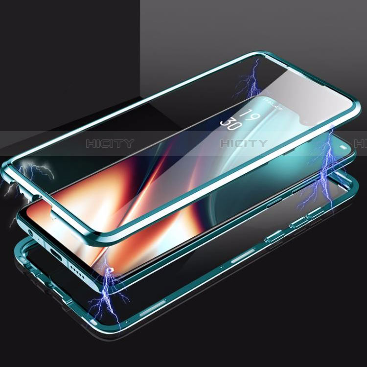 Funda Bumper Lujo Marco de Aluminio Espejo 360 Grados Carcasa M01 para Oppo K5