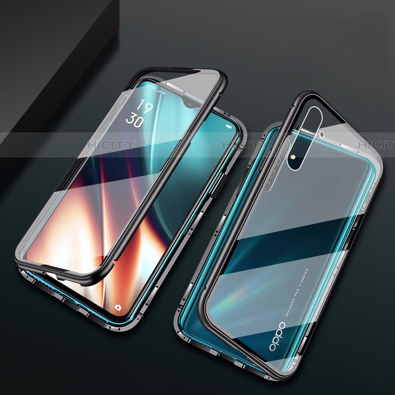 Funda Bumper Lujo Marco de Aluminio Espejo 360 Grados Carcasa M01 para Realme X2