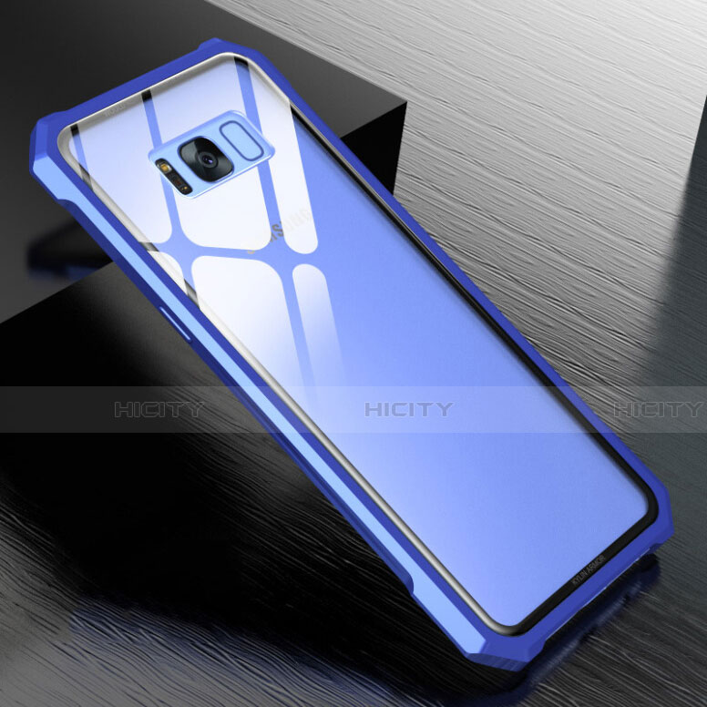 Funda Bumper Lujo Marco de Aluminio Espejo 360 Grados Carcasa M01 para Samsung Galaxy S8