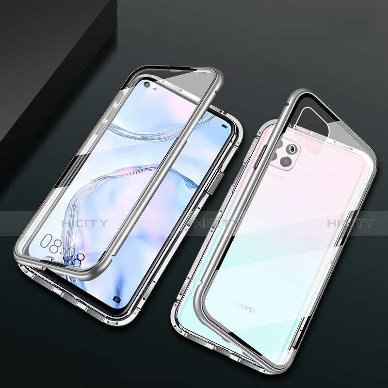 Funda Bumper Lujo Marco de Aluminio Espejo 360 Grados Carcasa M02 para Huawei P40 Lite