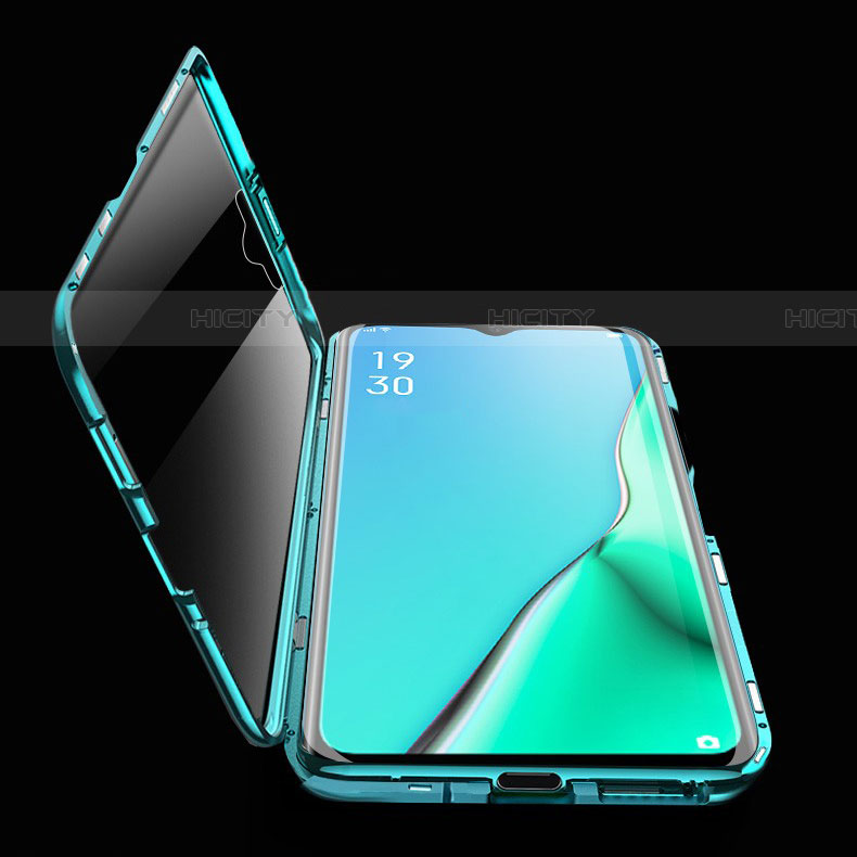 Funda Bumper Lujo Marco de Aluminio Espejo 360 Grados Carcasa M02 para Oppo A11X