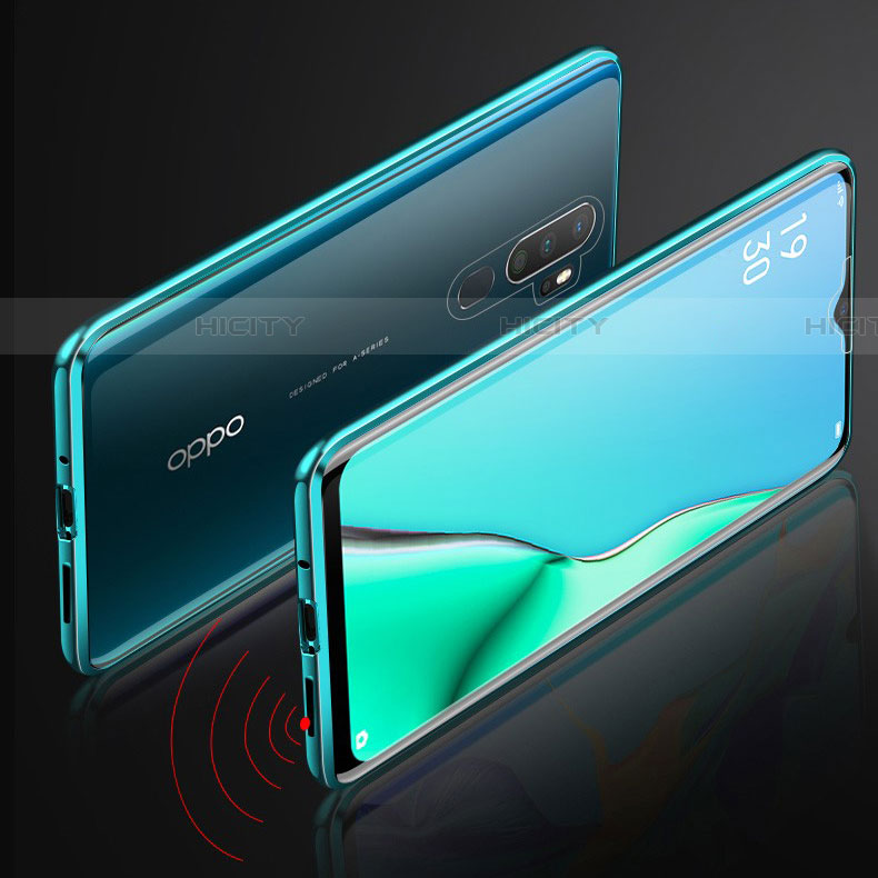 Funda Bumper Lujo Marco de Aluminio Espejo 360 Grados Carcasa M02 para Oppo A5 (2020)