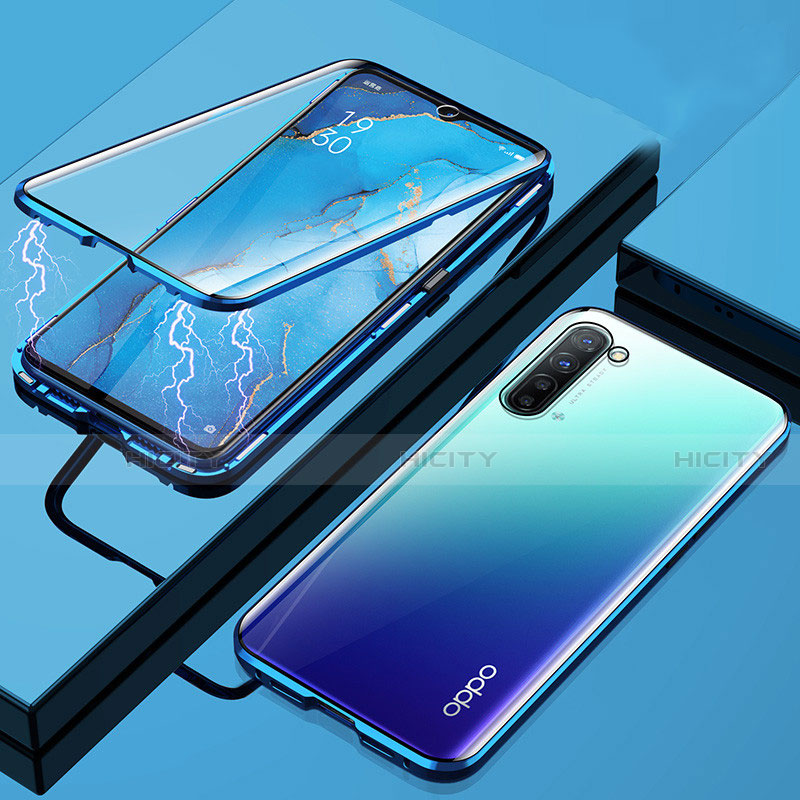 Funda Bumper Lujo Marco de Aluminio Espejo 360 Grados Carcasa M02 para Oppo K7 5G