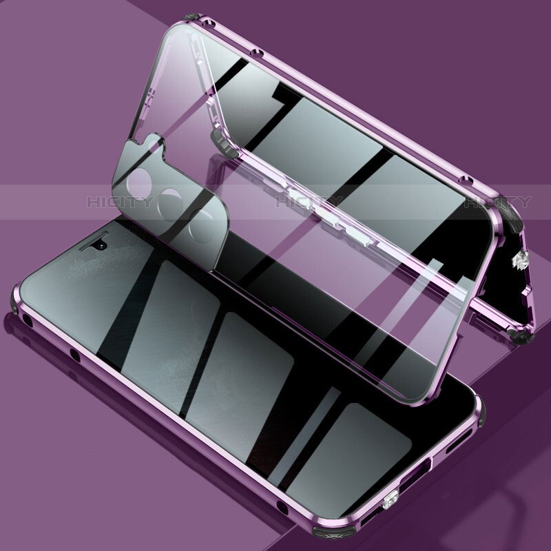 Funda Bumper Lujo Marco de Aluminio Espejo 360 Grados Carcasa M02 para Samsung Galaxy S23 5G