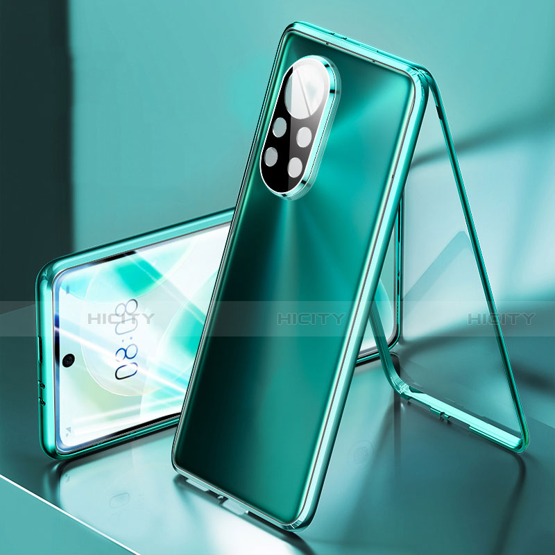 Funda Bumper Lujo Marco de Aluminio Espejo 360 Grados Carcasa M03 para Huawei Nova 8 5G