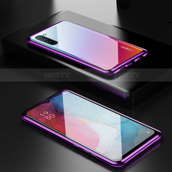 Funda Bumper Lujo Marco de Aluminio Espejo 360 Grados Carcasa M03 para Oppo Find X2 Lite