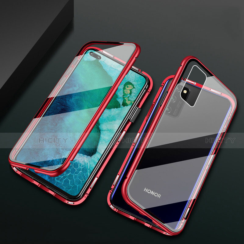 Funda Bumper Lujo Marco de Aluminio Espejo 360 Grados Carcasa M04 para Huawei Honor V30 5G