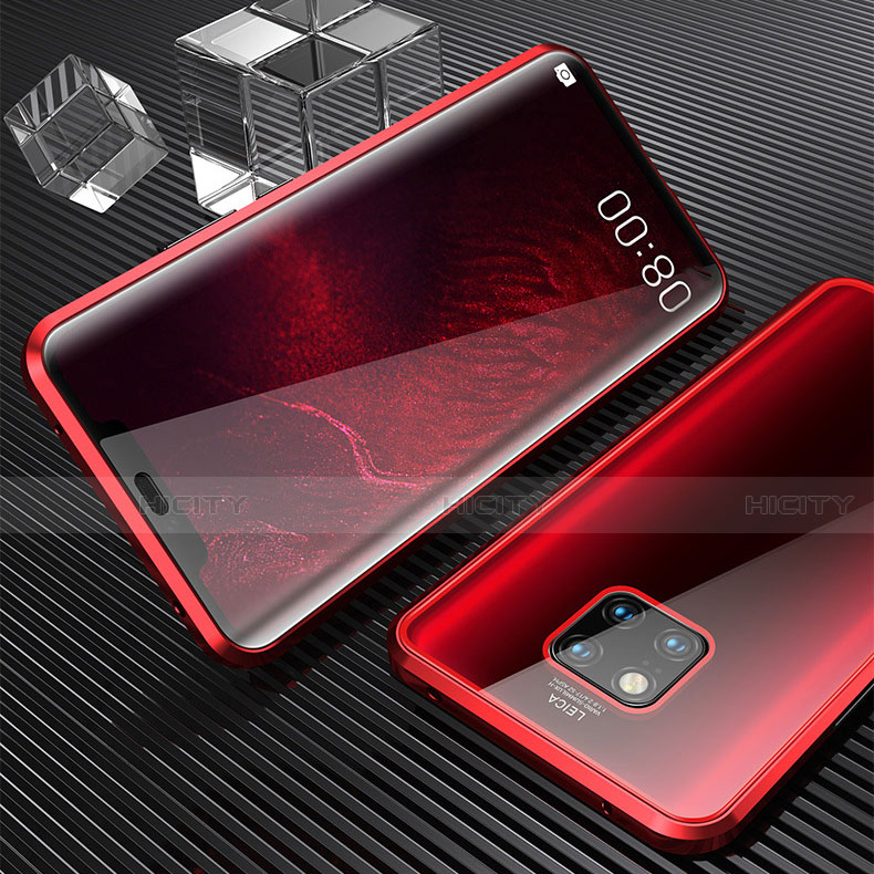 Funda Bumper Lujo Marco de Aluminio Espejo 360 Grados Carcasa M04 para Huawei Mate 20 Pro