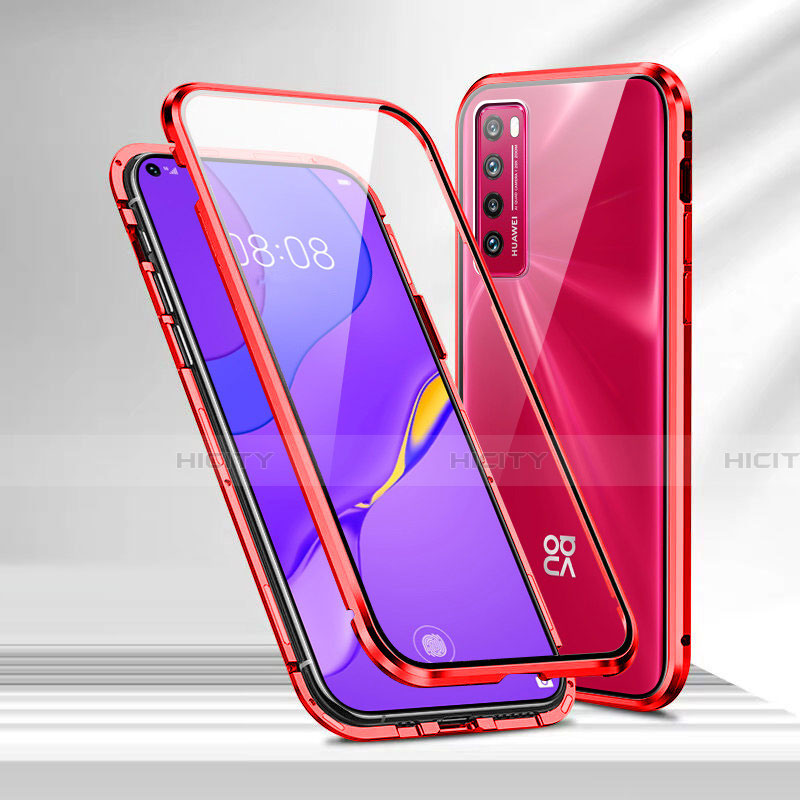 Funda Bumper Lujo Marco de Aluminio Espejo 360 Grados Carcasa M04 para Huawei Nova 7 5G