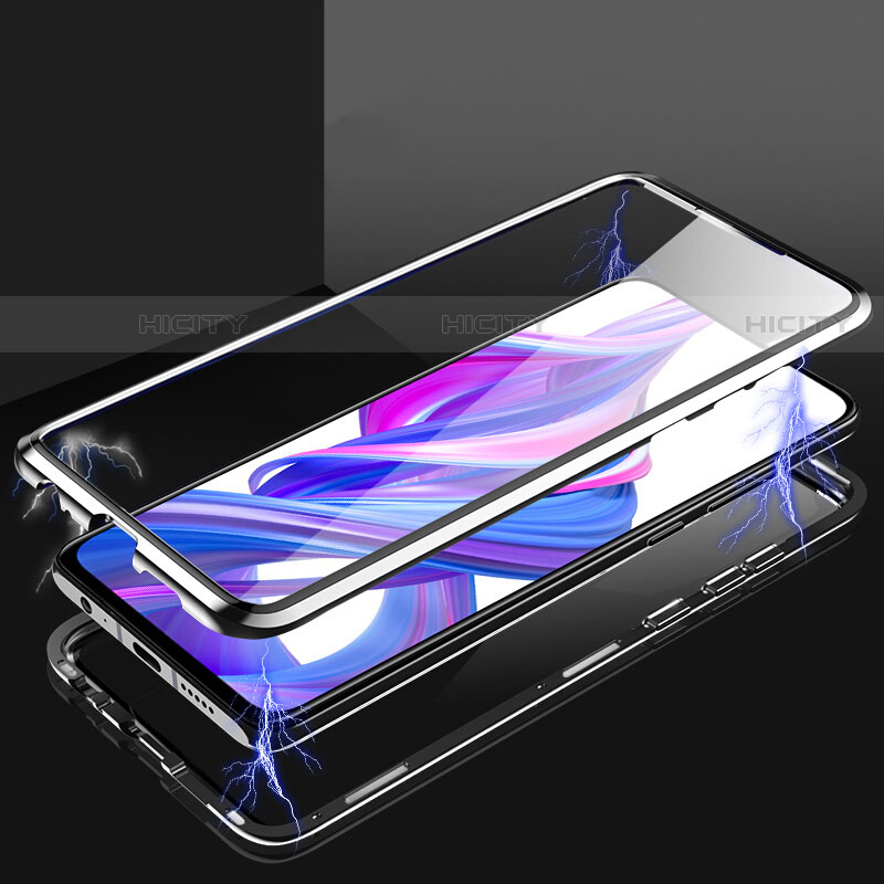 Funda Bumper Lujo Marco de Aluminio Espejo 360 Grados Carcasa M05 para Huawei P Smart Pro (2019)