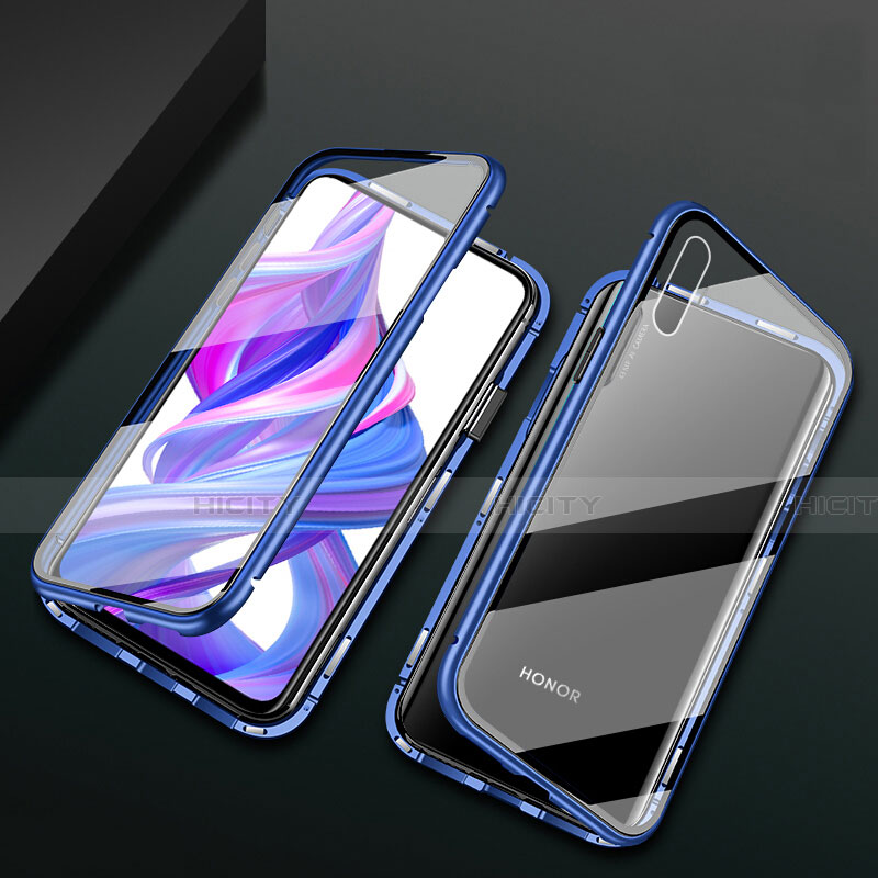 Funda Bumper Lujo Marco de Aluminio Espejo 360 Grados Carcasa M05 para Huawei Y9 Prime (2019)