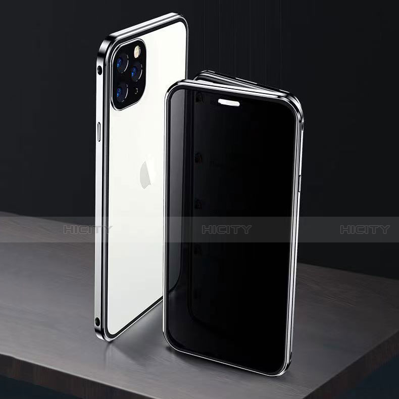 Funda Bumper Lujo Marco de Aluminio Espejo 360 Grados Carcasa M06 para Apple iPhone 13 Pro Max