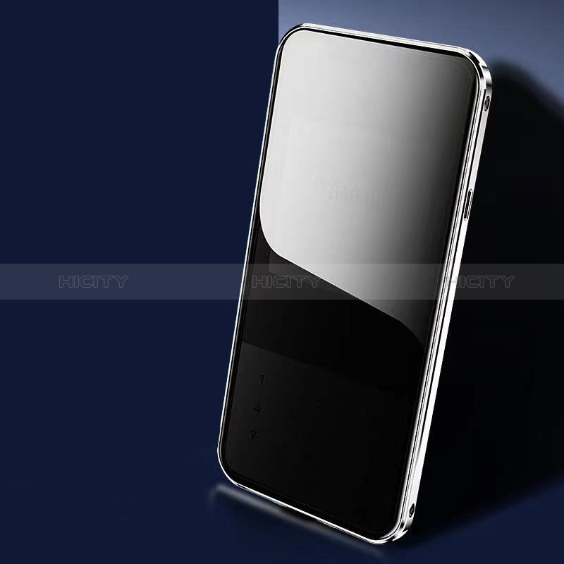 Funda Bumper Lujo Marco de Aluminio Espejo 360 Grados Carcasa M06 para Apple iPhone 14 Pro