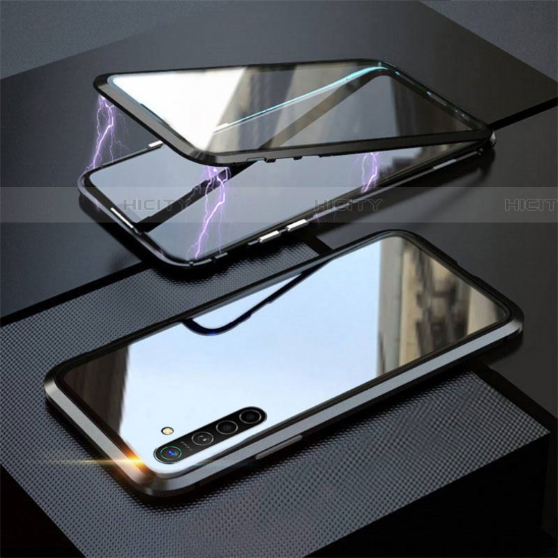 Funda Bumper Lujo Marco de Aluminio Espejo 360 Grados Carcasa M06 para Realme X2