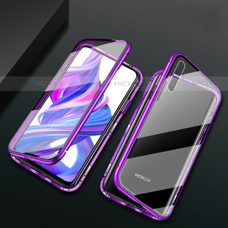 Funda Bumper Lujo Marco de Aluminio Espejo 360 Grados Carcasa M07 para Huawei P Smart Pro (2019)