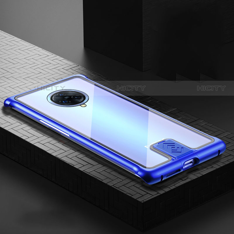 Funda Bumper Lujo Marco de Aluminio Espejo 360 Grados Carcasa M07 para Vivo Nex 3 Azul