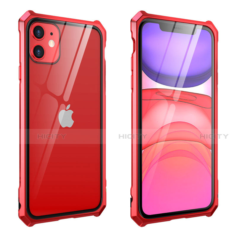 Funda Bumper Lujo Marco de Aluminio Espejo 360 Grados Carcasa M10 para Apple iPhone 11