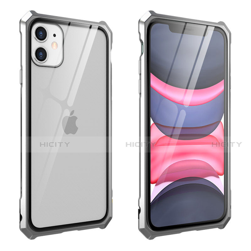 Funda Bumper Lujo Marco de Aluminio Espejo 360 Grados Carcasa M10 para Apple iPhone 11