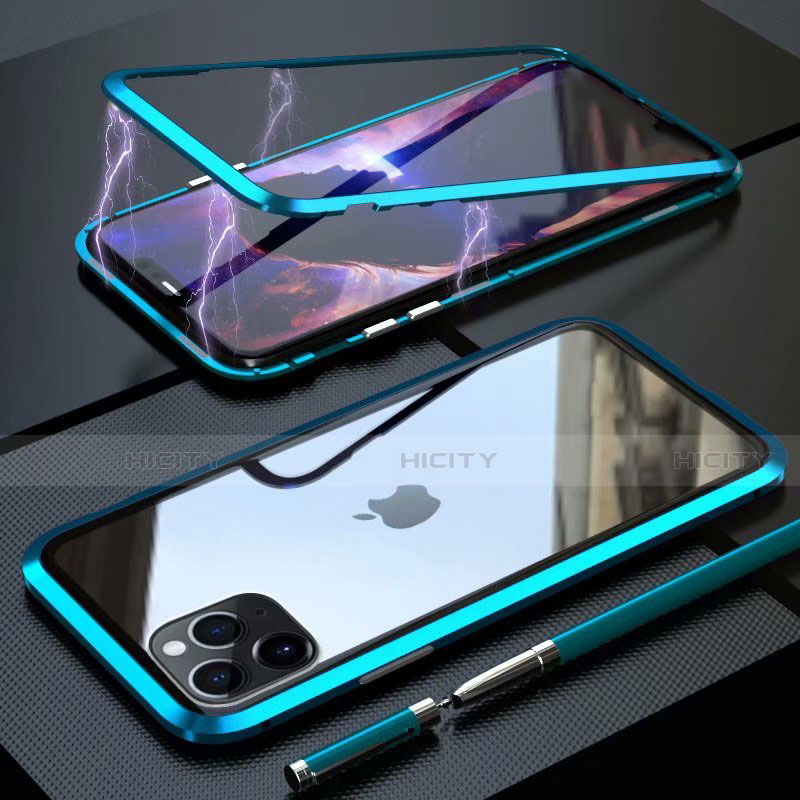 Funda Bumper Lujo Marco de Aluminio Espejo 360 Grados Carcasa M14 para Apple iPhone 11 Pro