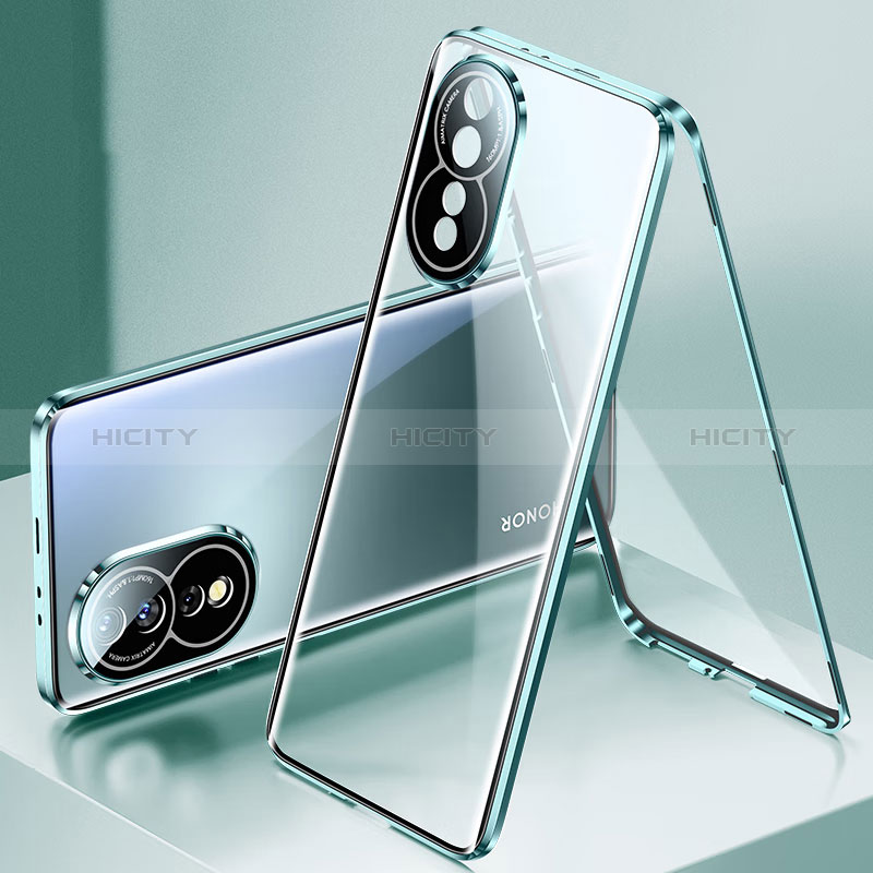 Funda Bumper Lujo Marco de Aluminio Espejo 360 Grados Carcasa P01 para Huawei Honor 80 5G