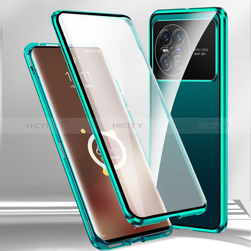 Funda Bumper Lujo Marco de Aluminio Espejo 360 Grados Carcasa P01 para Vivo X Note