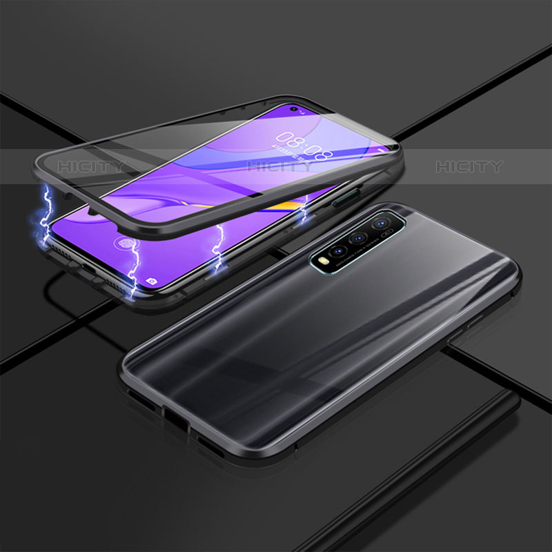 Funda Bumper Lujo Marco de Aluminio Espejo 360 Grados Carcasa P01 para Vivo Y70S 5G