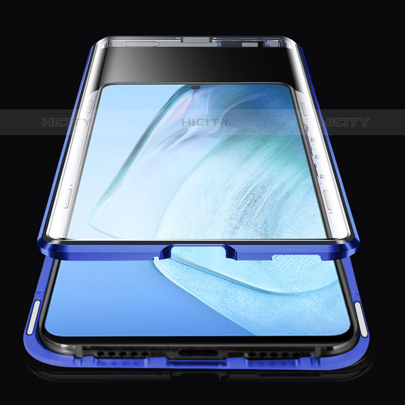 Funda Bumper Lujo Marco de Aluminio Espejo 360 Grados Carcasa P01 para Vivo Y70S 5G