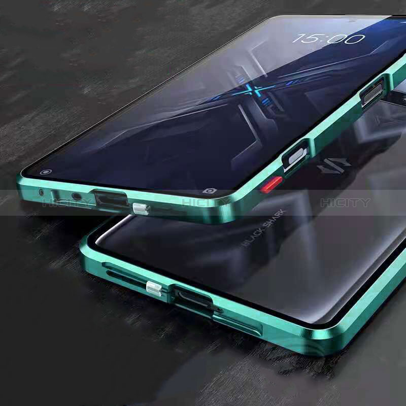 Funda Bumper Lujo Marco de Aluminio Espejo 360 Grados Carcasa P01 para Xiaomi Black Shark 4 Pro 5G