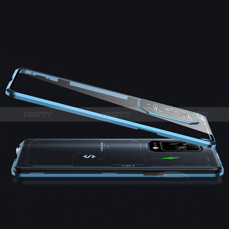 Funda Bumper Lujo Marco de Aluminio Espejo 360 Grados Carcasa P01 para Xiaomi Black Shark 5 Pro 5G