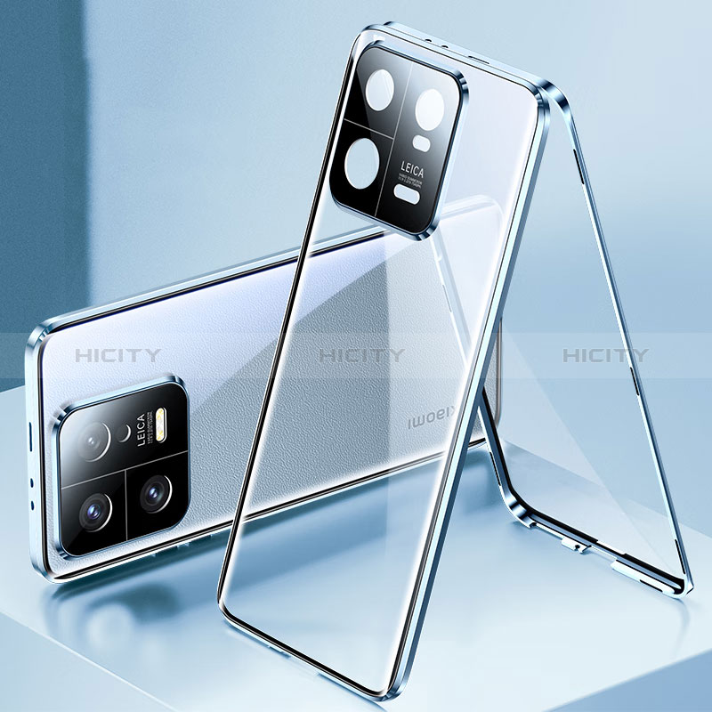 Funda Bumper Lujo Marco de Aluminio Espejo 360 Grados Carcasa P01 para Xiaomi Mi 13 Pro 5G