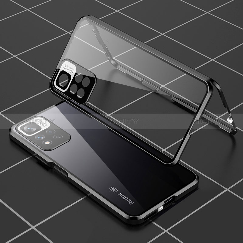 Funda Bumper Lujo Marco de Aluminio Espejo 360 Grados Carcasa P01 para Xiaomi Poco X4 NFC