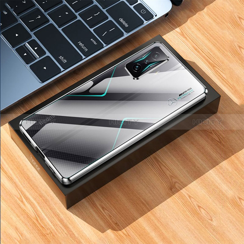 Funda Bumper Lujo Marco de Aluminio Espejo 360 Grados Carcasa P01 para Xiaomi Redmi K50 Gaming AMG F1 5G