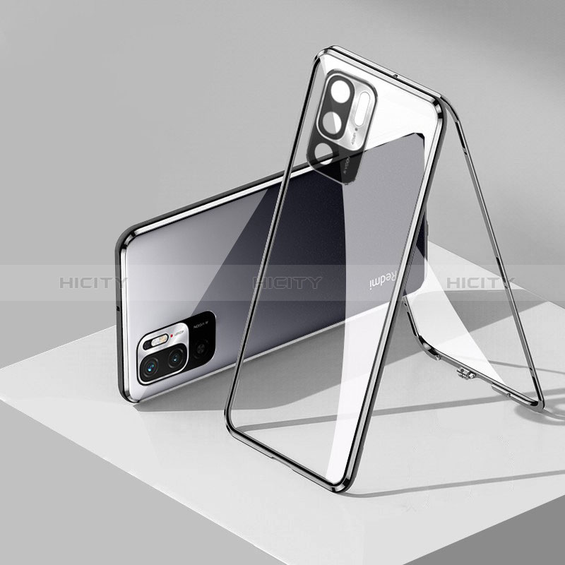 Funda Bumper Lujo Marco de Aluminio Espejo 360 Grados Carcasa P01 para Xiaomi Redmi Note 10 5G