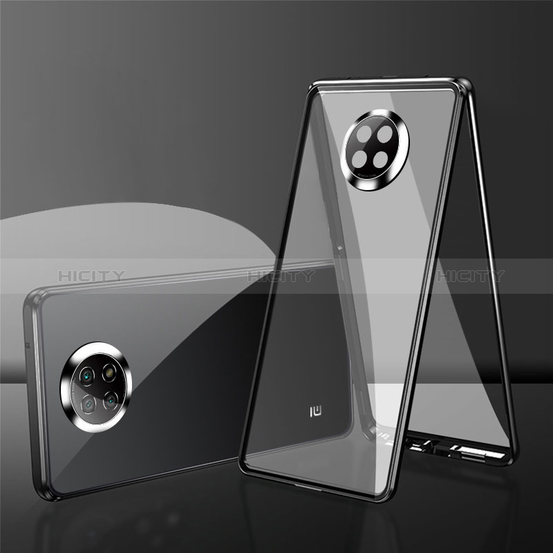 Funda Bumper Lujo Marco de Aluminio Espejo 360 Grados Carcasa P01 para Xiaomi Redmi Note 9 5G