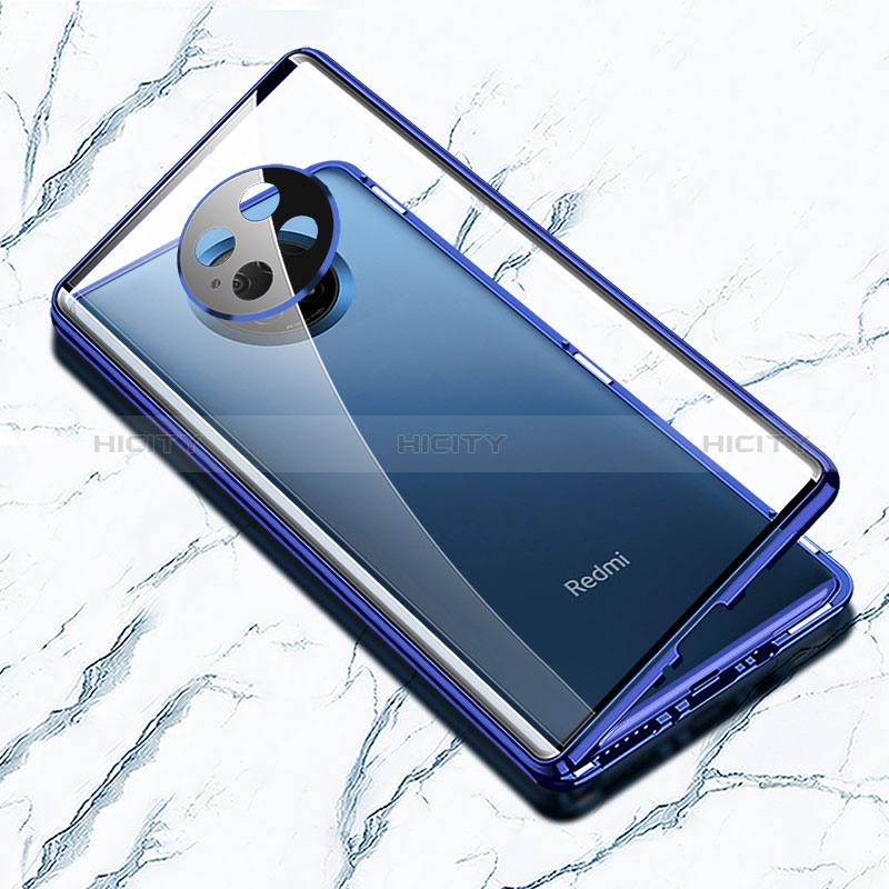 Funda Bumper Lujo Marco de Aluminio Espejo 360 Grados Carcasa P01 para Xiaomi Redmi Note 9 5G