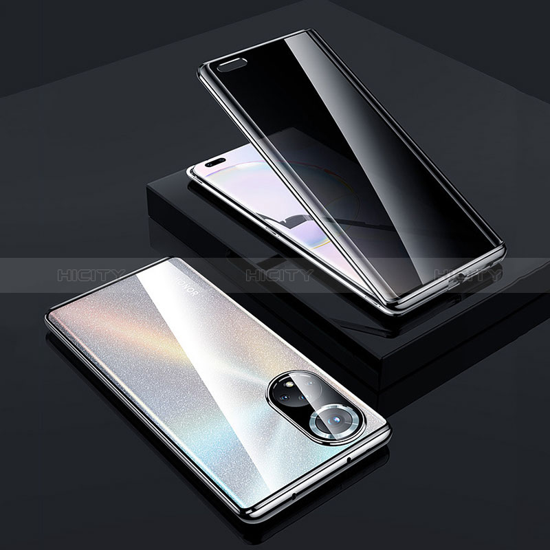 Funda Bumper Lujo Marco de Aluminio Espejo 360 Grados Carcasa P02 para Huawei Honor 50 Pro 5G