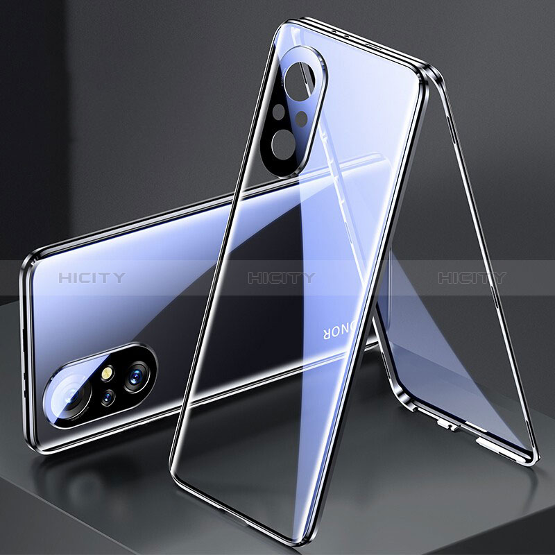 Funda Bumper Lujo Marco de Aluminio Espejo 360 Grados Carcasa P02 para Huawei Honor 50 SE 5G