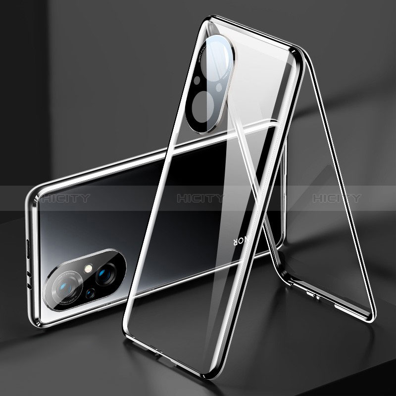 Funda Bumper Lujo Marco de Aluminio Espejo 360 Grados Carcasa P02 para Huawei Honor 50 SE 5G