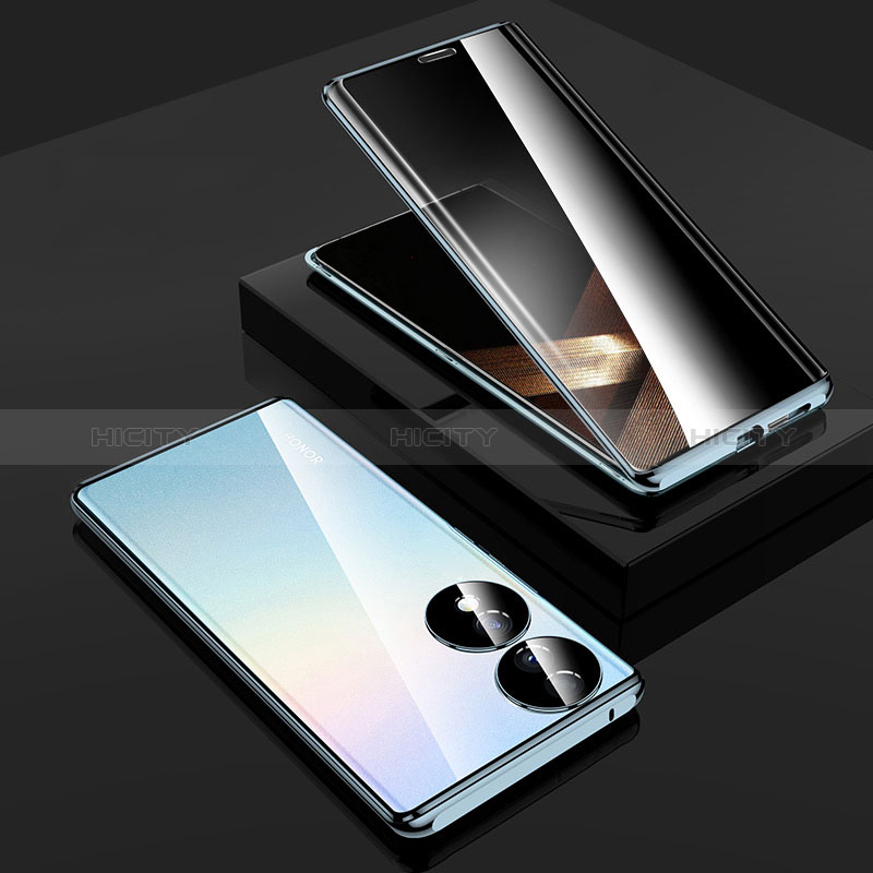 Funda Bumper Lujo Marco de Aluminio Espejo 360 Grados Carcasa P02 para Huawei Honor X7b